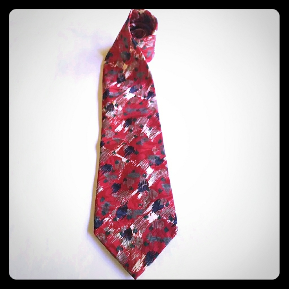 Men's Austin Grey Tie Necktie 
Silk 